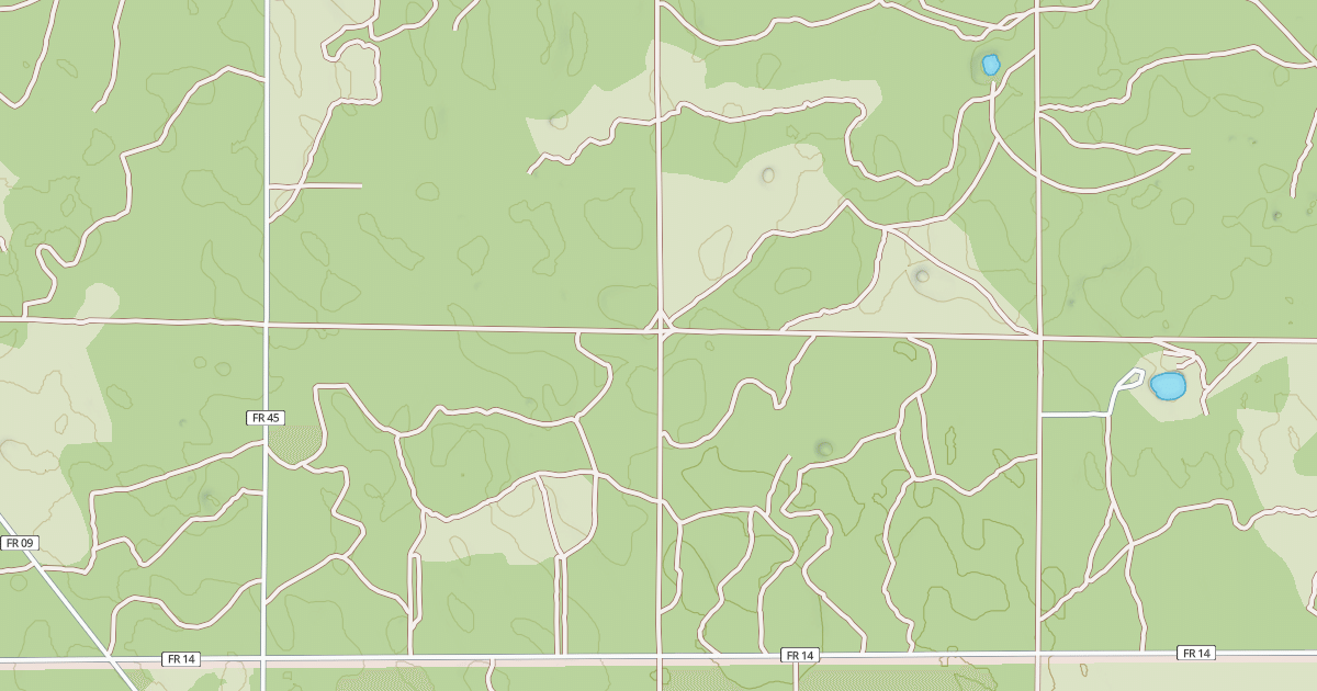 Map preview of USFS Motor Vehicle Use Map Roads {264E3BE3-E74F-4BB2-8432-B5E86F7A7243}