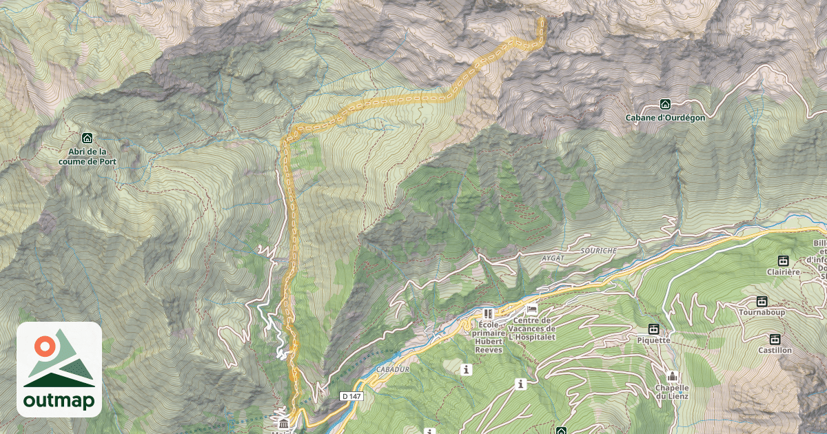 Map of Pène det Pouri — Sers
