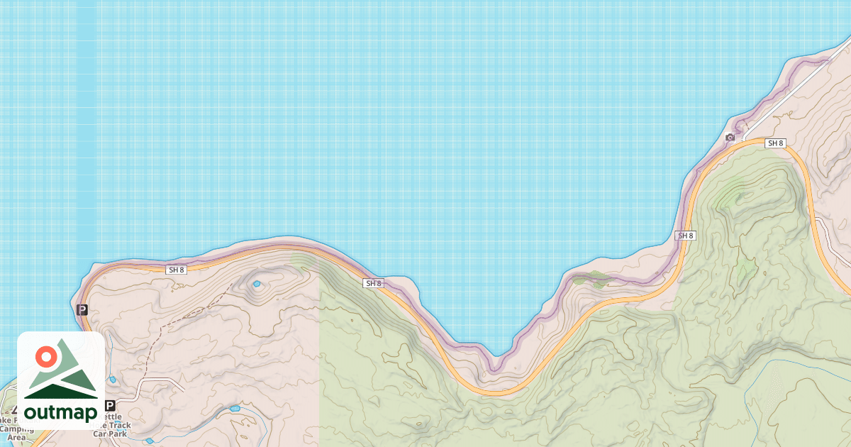 Map of Alps 2 Ocean Track