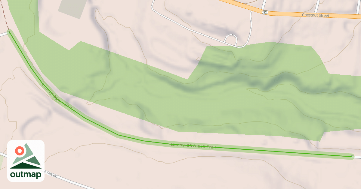 Map of Liberty O&W Rail Trail