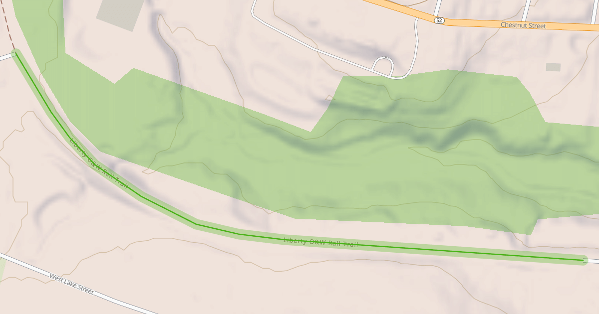 Map preview of Liberty O&W Rail Trail