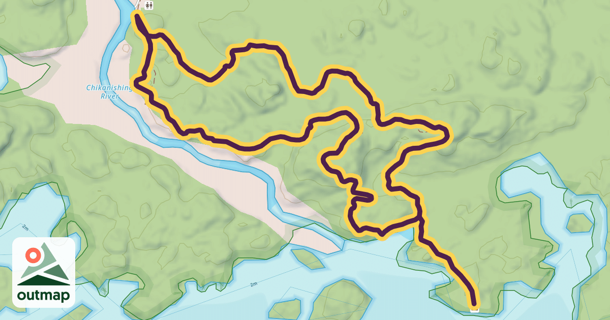 Map of Chikanishing Trail