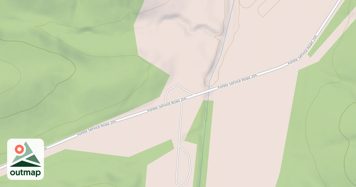 Map of BISON HIDEAWAY TRAILHEAD ACCES