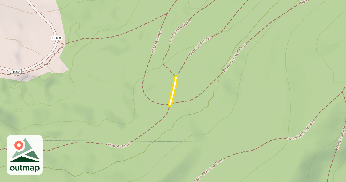 Map of Gandy Dancer