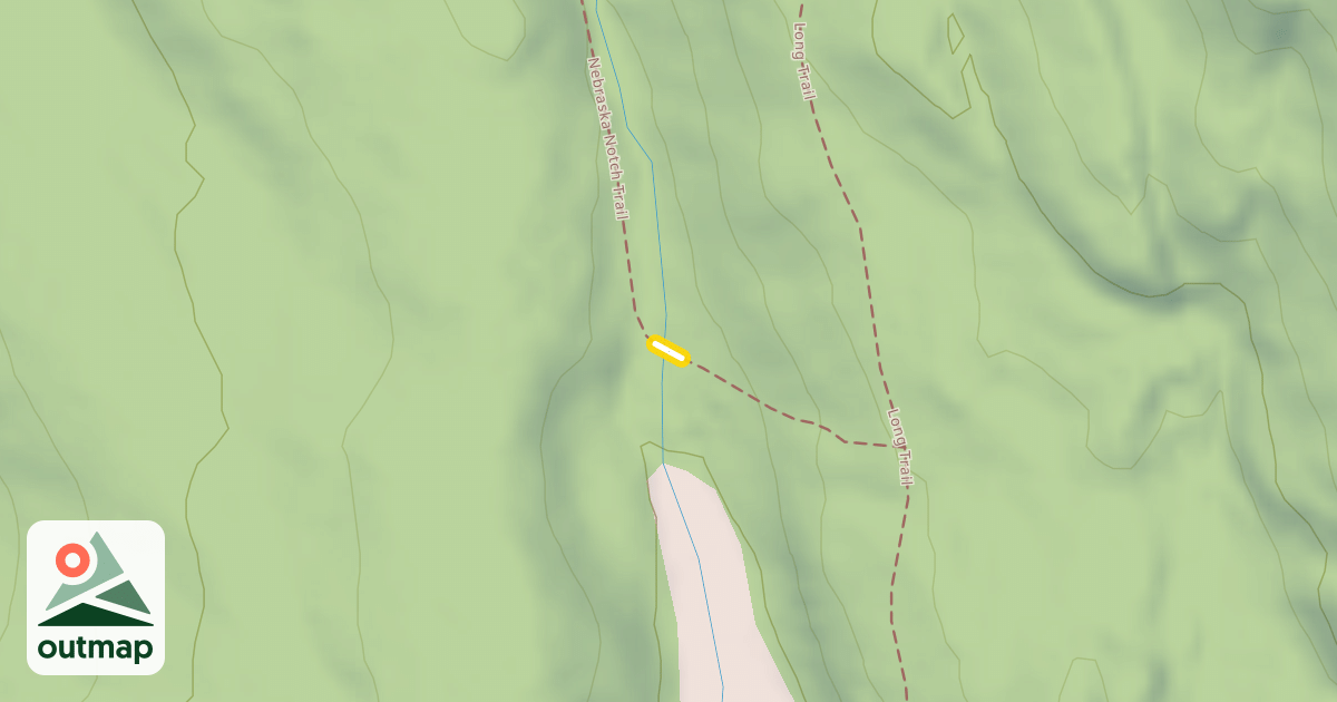 Map of Nebraska Notch Trail