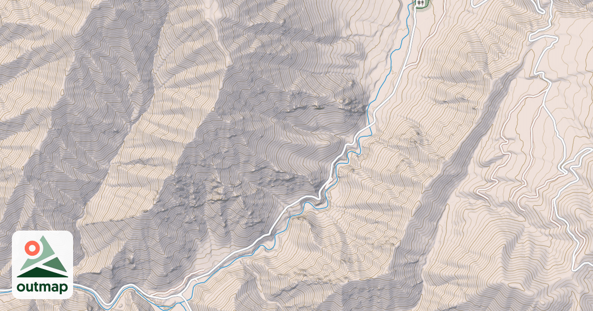 Map of QUEENS RIVER