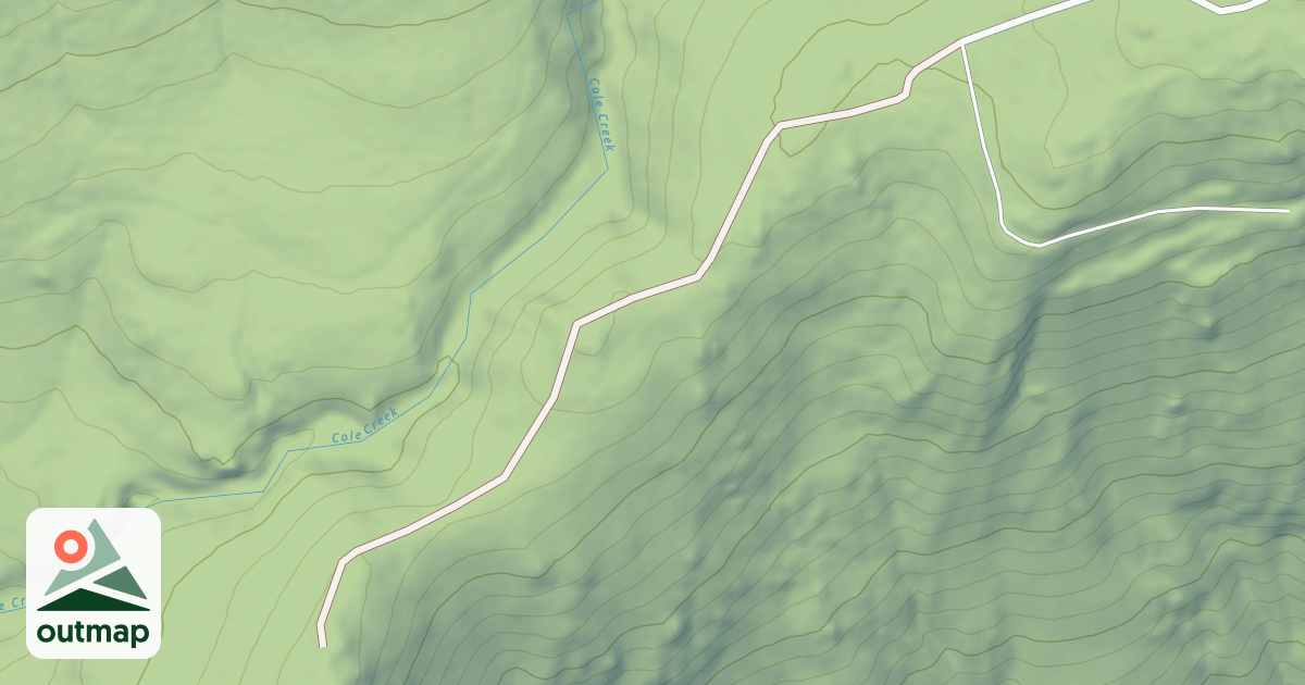 Map of PENSTOCK SPUR