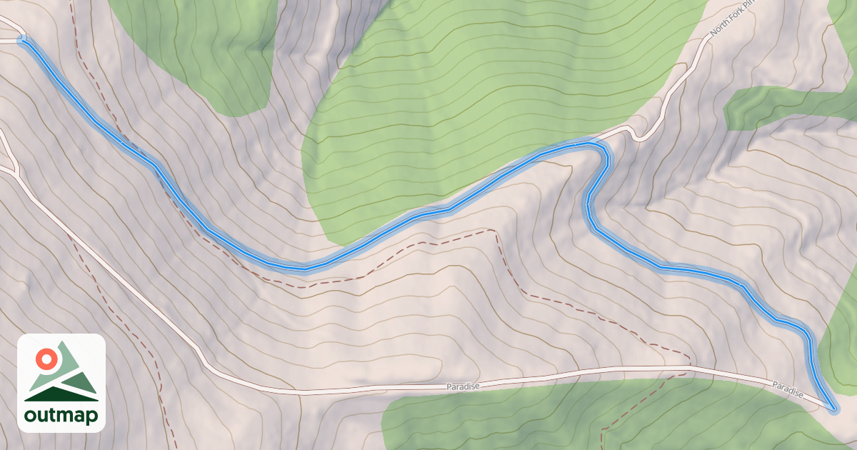Map of Paradise Cat Track