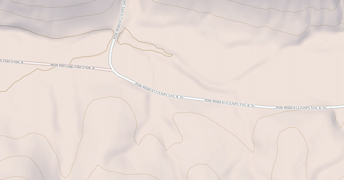 Map preview of USFS National Forest System Roads {06F9B4B9-C868-474F-92B2-AEF32BF84F6A}