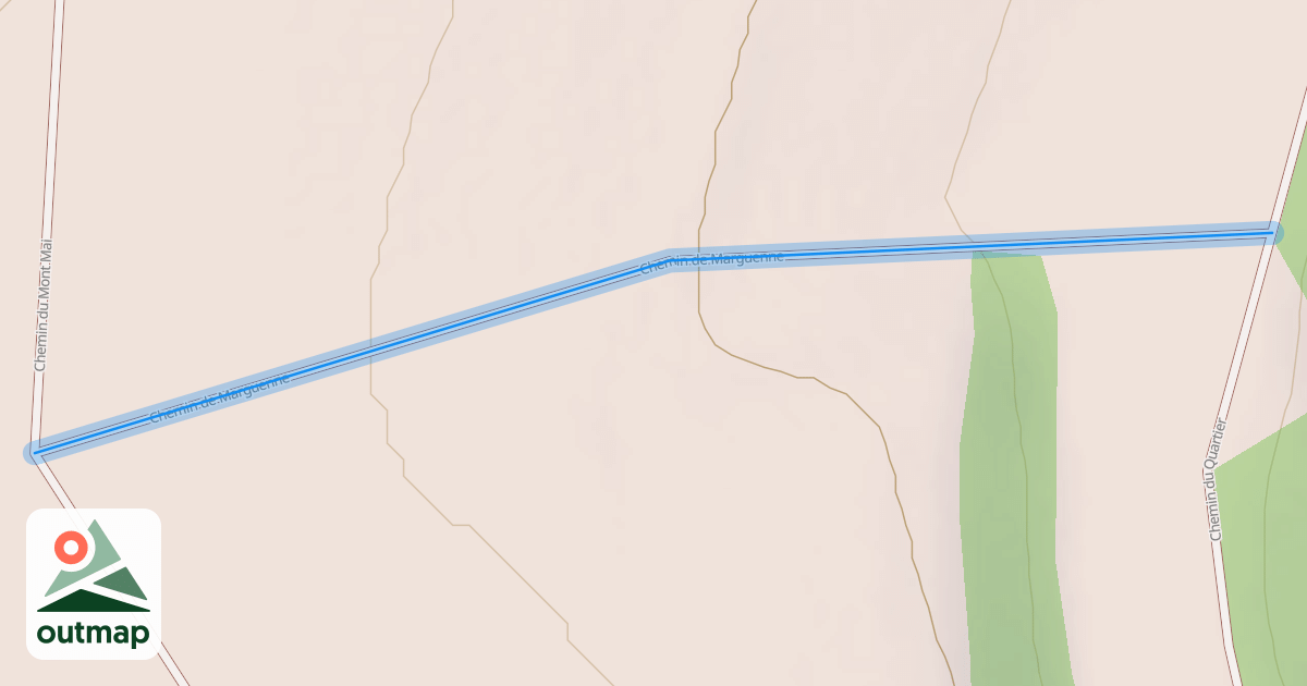 Map of Chemin de Marguenne