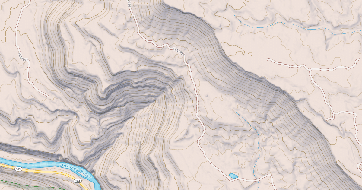 Map preview of BLM National GTLF Public Motorized Roads 498e8297-2586-49e4-a016-b7d56a511805