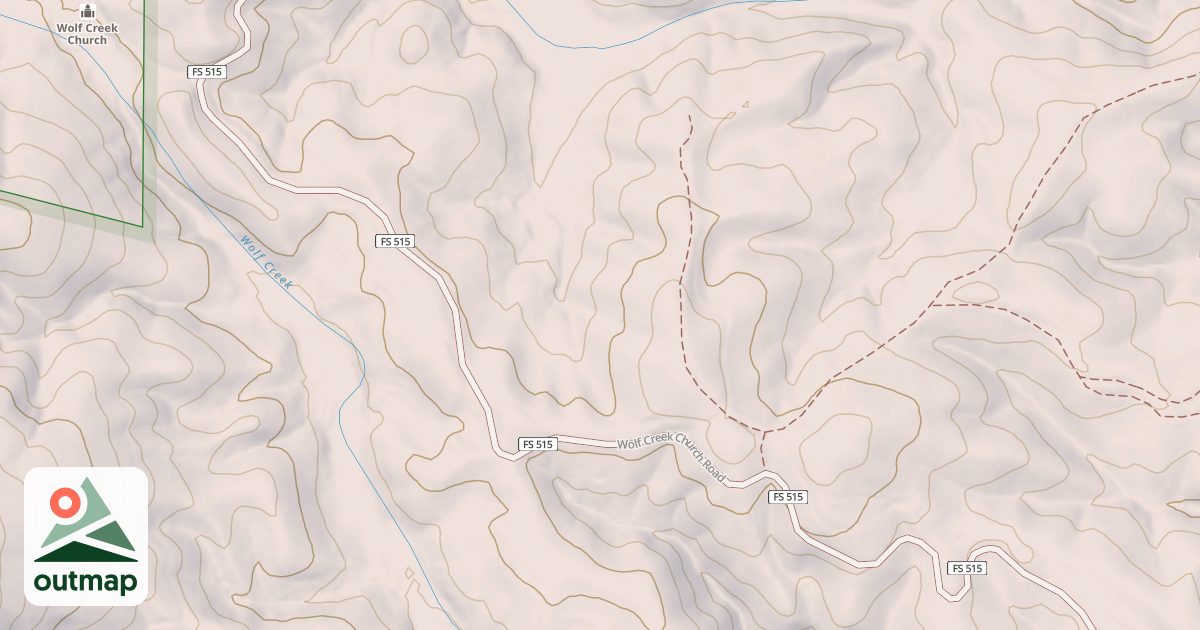 Map of WOLF CREEK CHURCH