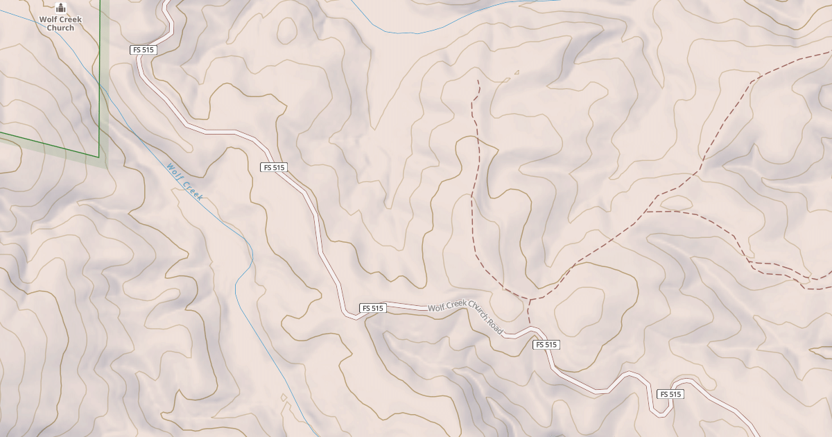 Map preview of WOLF CREEK CHURCH