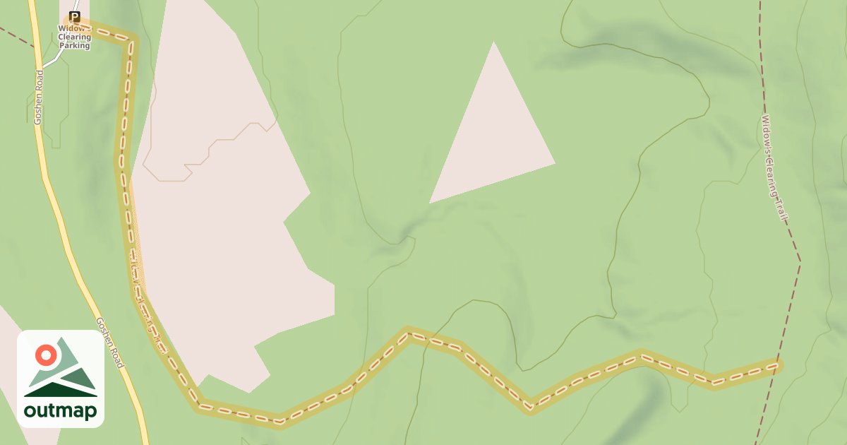 Map of Widow's Clearing Trail