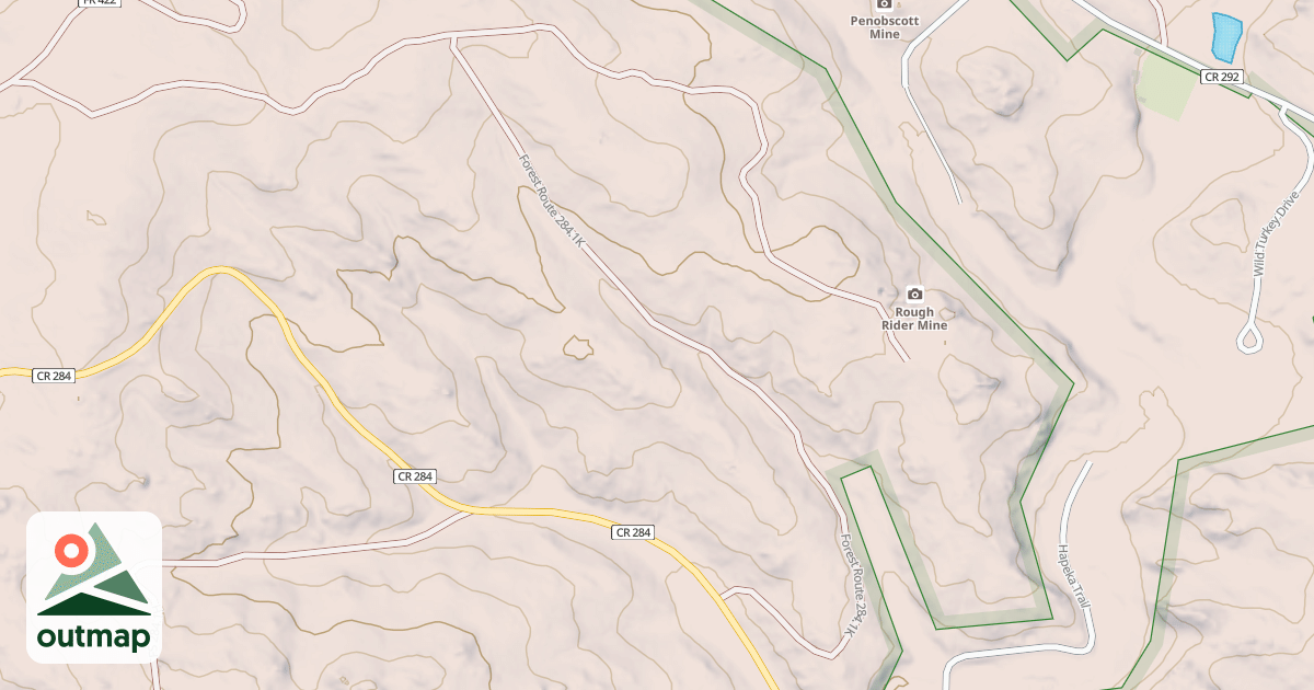 Map of CUSTER LIMESTONE BR 1K