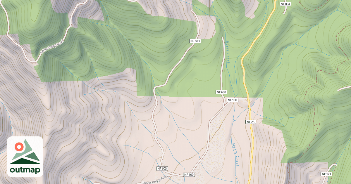 Map of MEYERS CREEK CAMP
