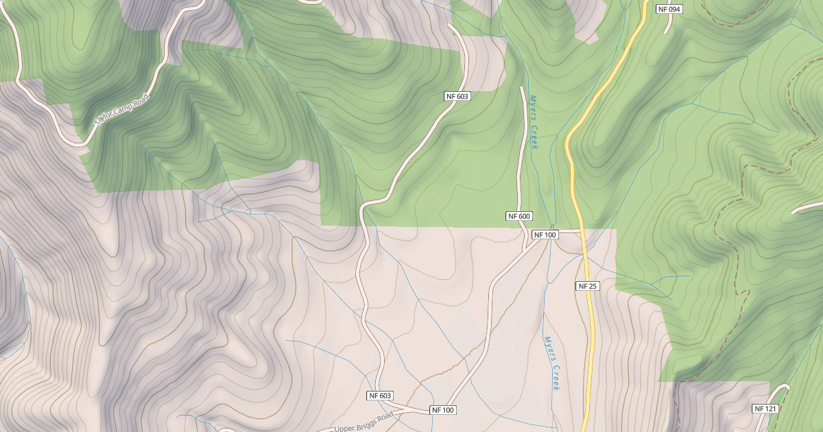 Map preview of MEYERS CREEK CAMP