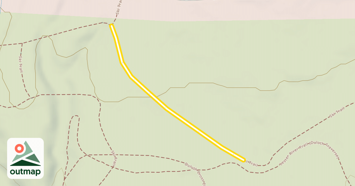 Map of Ski Trail