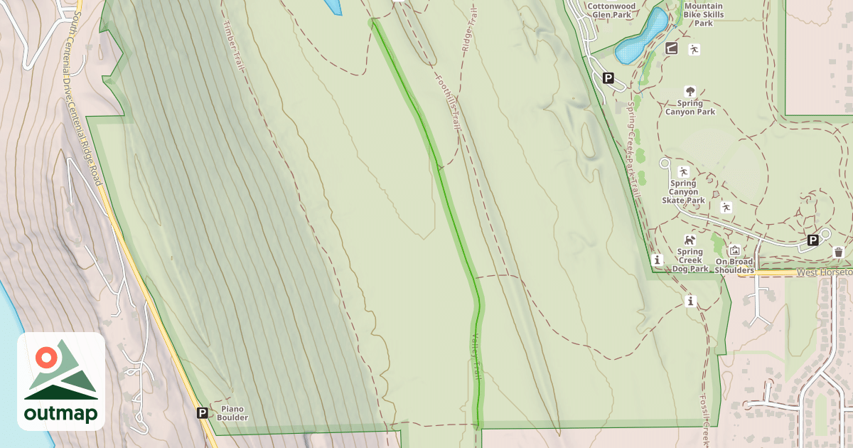 Map of Valley Trail