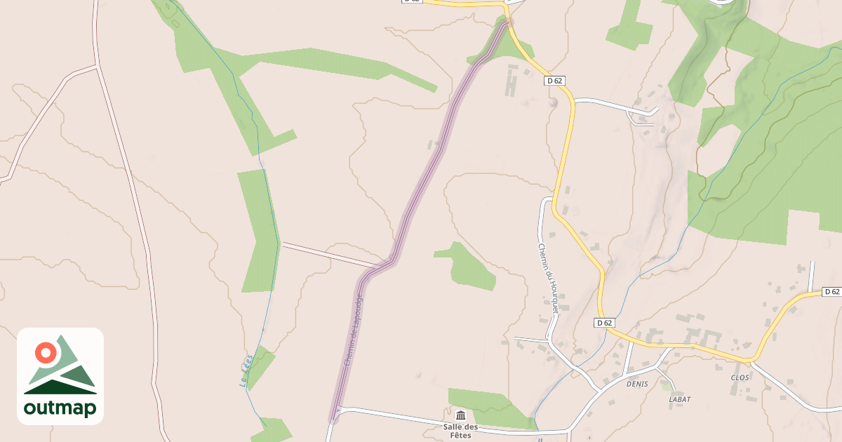Map of Chemin de Lapoudge