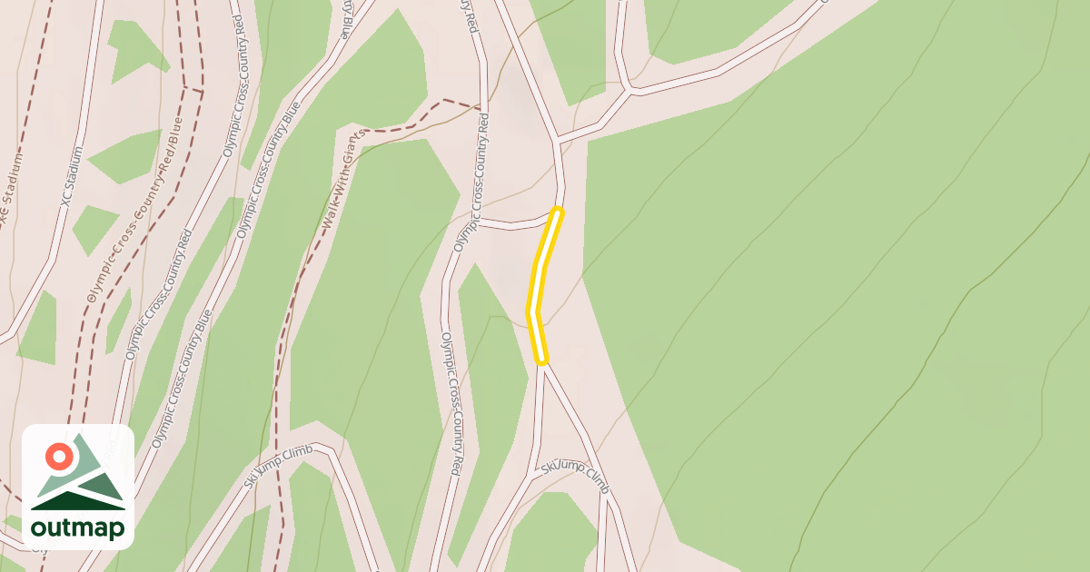 Map of Olympic Cross-Country Red