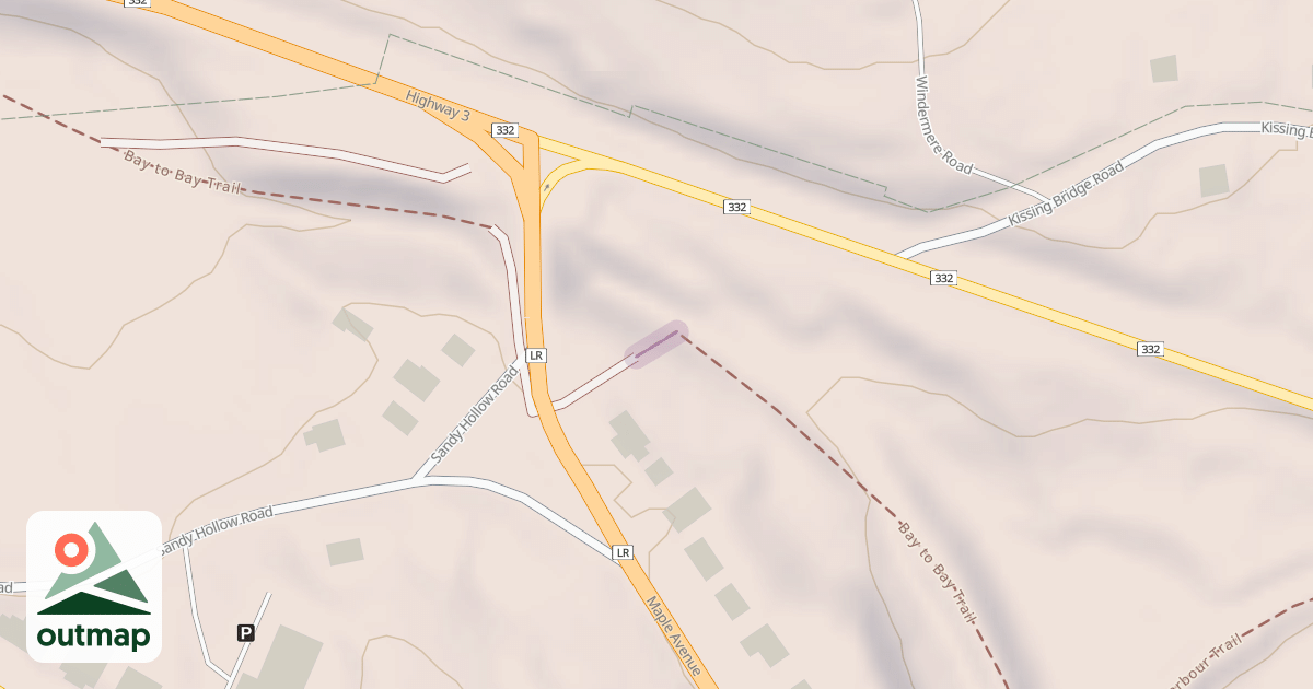 Map of Bay to Bay Trail