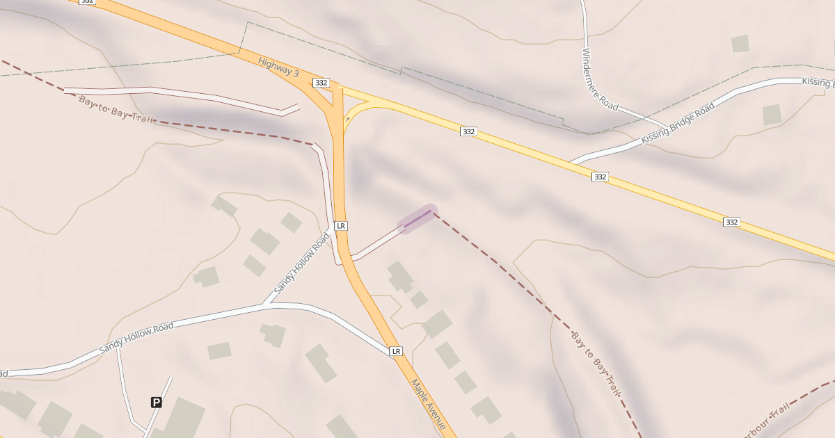 Map preview of Bay to Bay Trail