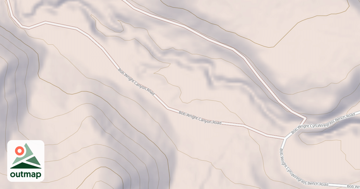 Map of BOB WRIGHT CANYON