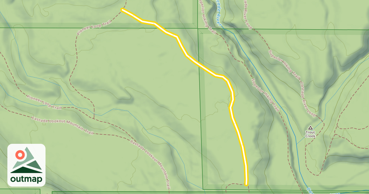Map of Cascade Bridge Connector