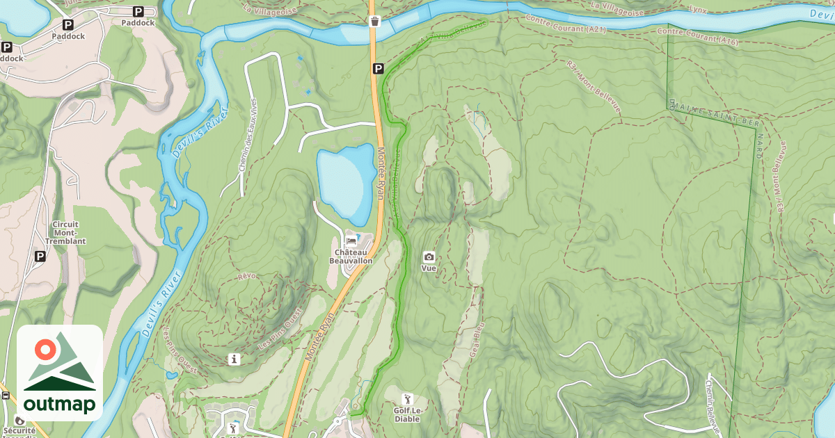 Map of A17 Villa Bellevue