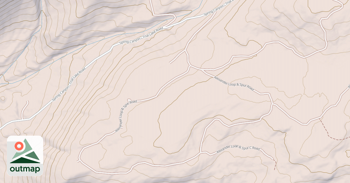 Map of ALEXANDER LOOP & SPUR