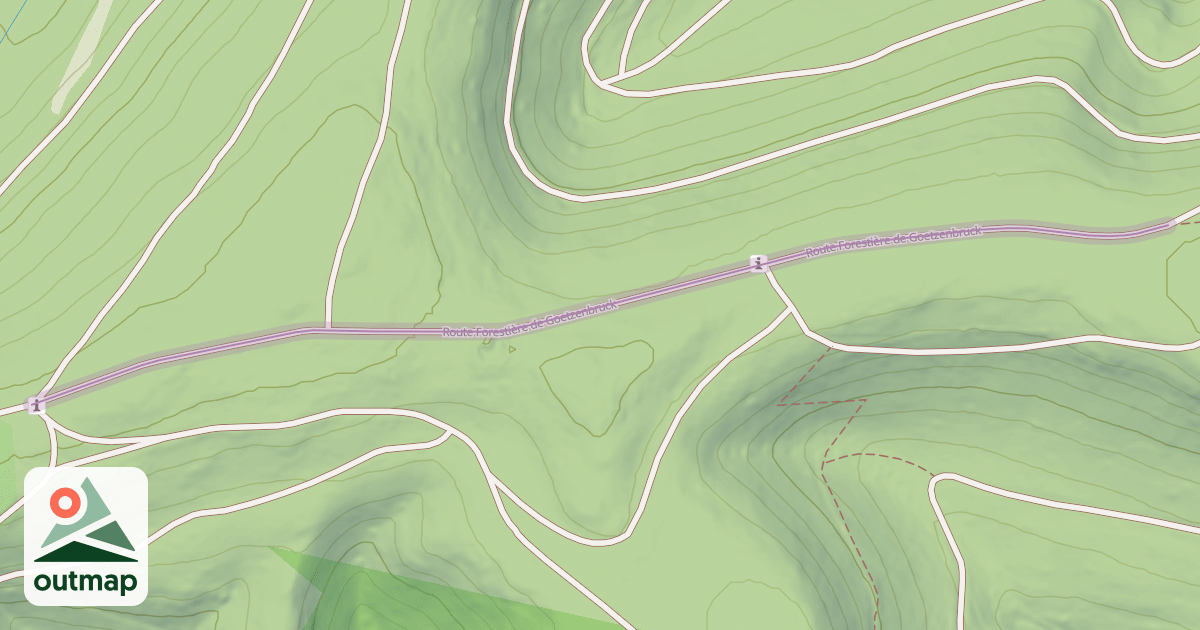 Map of Route Forestière de Goetzenbruck