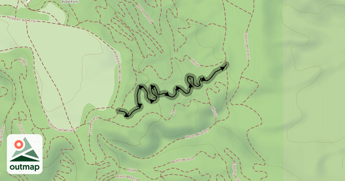 Map of Ribbon Candy