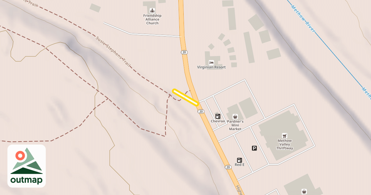 Map of Susie Stephens Trail