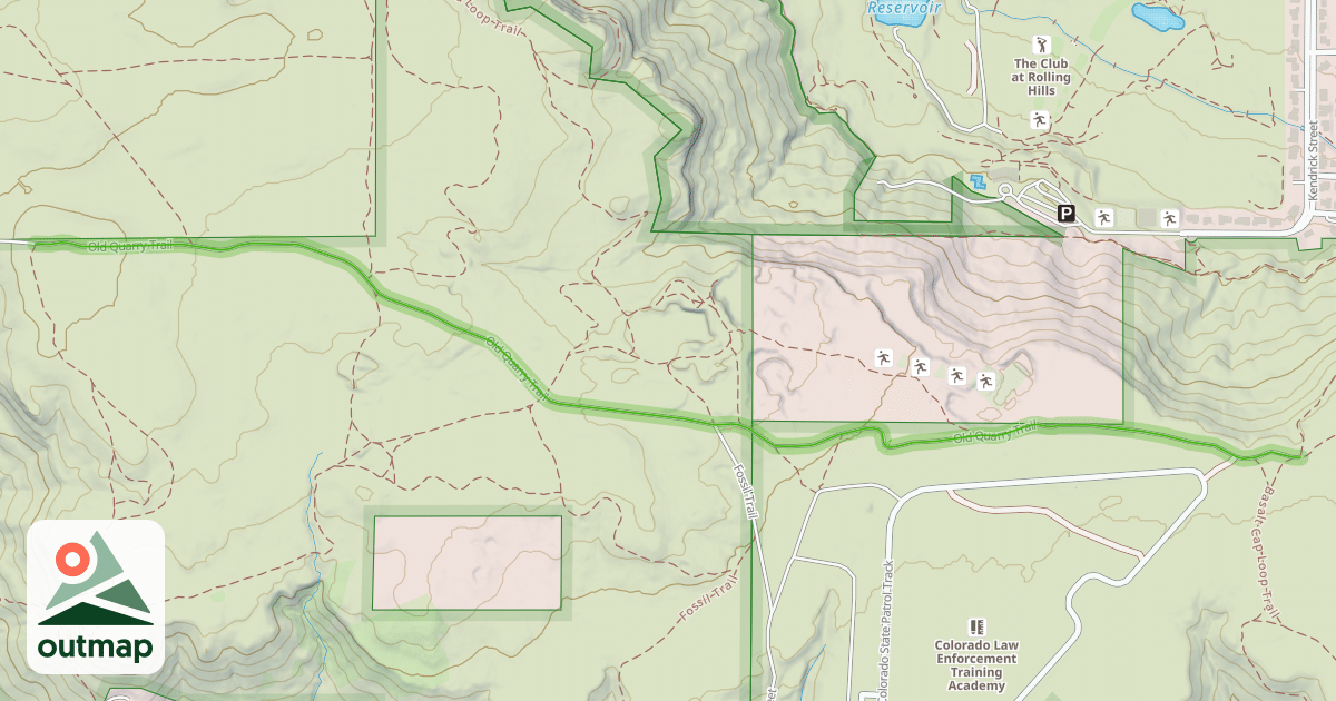 Map of Old Quarry Trail