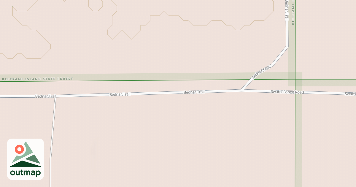 Map of Warroad/Roseau Trails