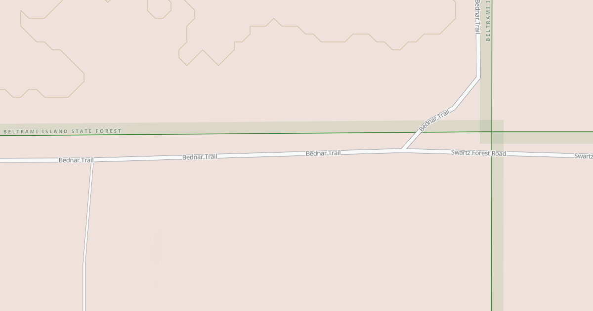 Map preview of Warroad/Roseau Trails