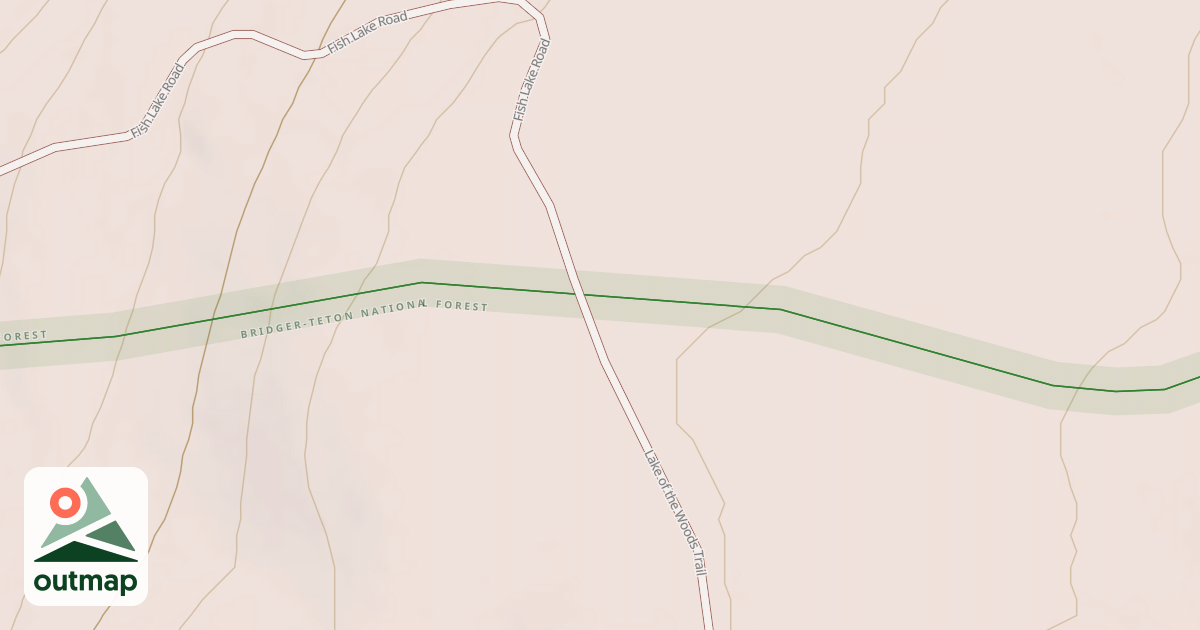 Map of Fish Lake Mountain 4wd