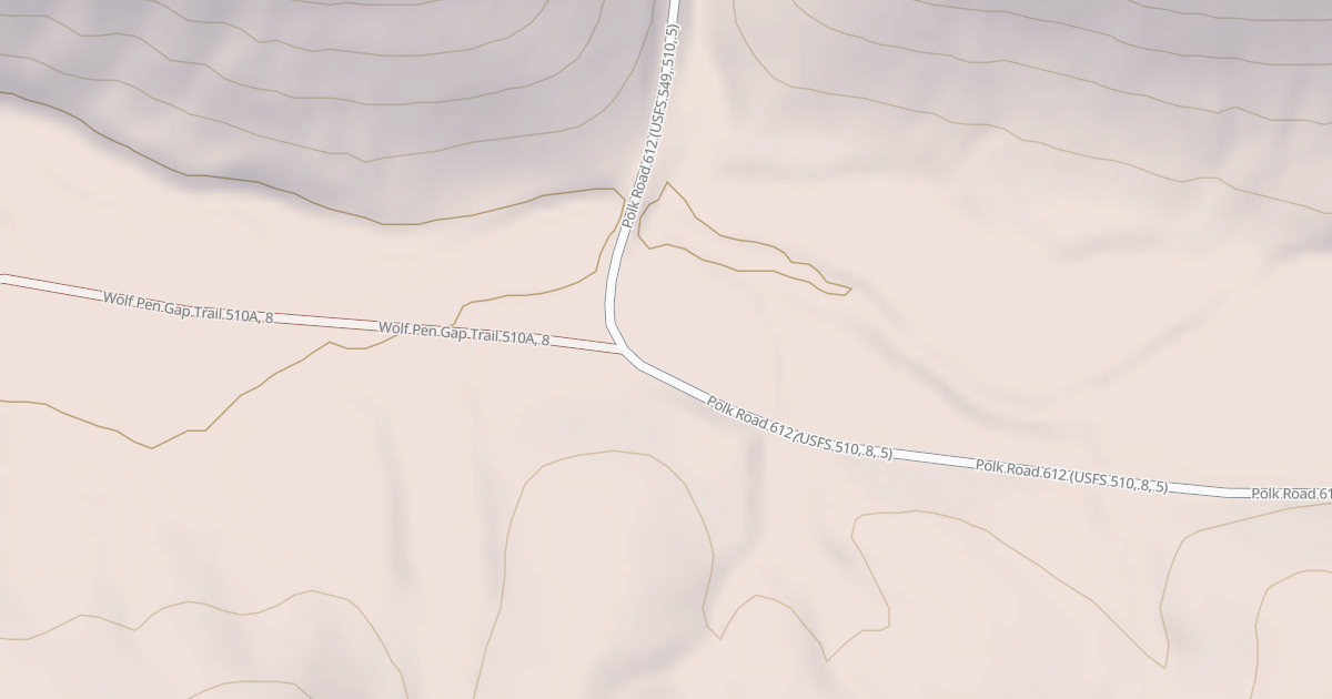 Map preview of USFS National Forest System Roads {474A67E5-250A-4479-9DF5-146C3607E84B}
