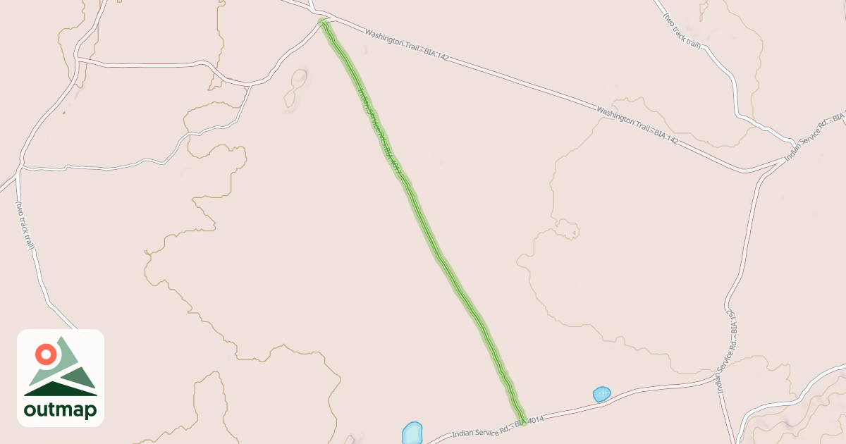 Map of Indian Service Rd. - BIA 4017