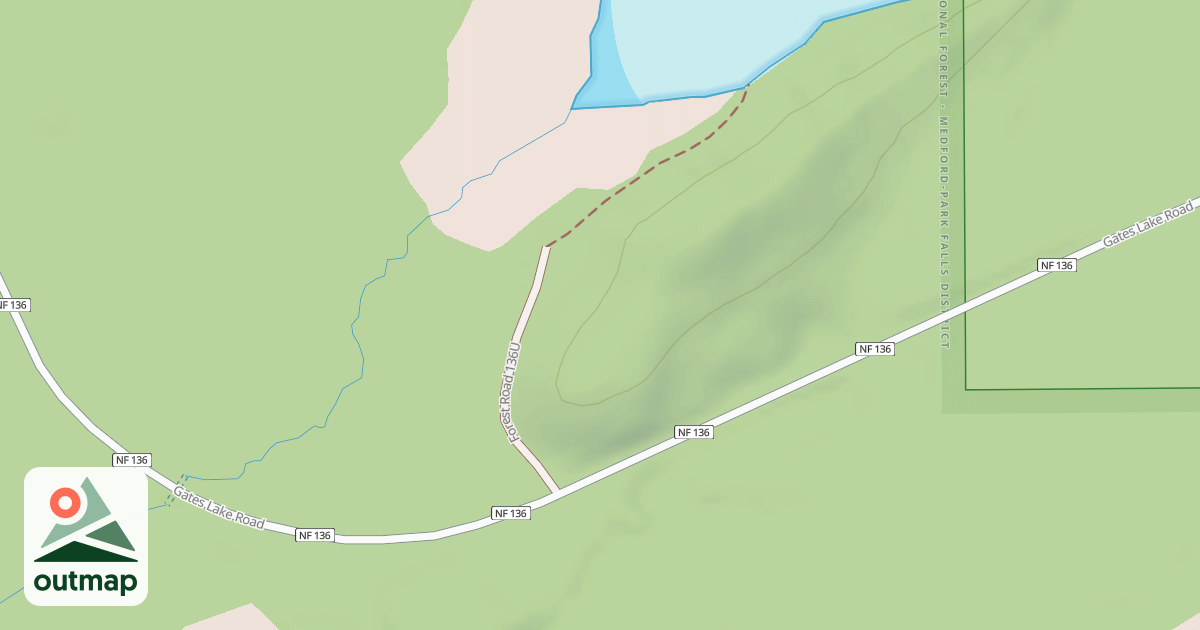 Map of FR 136U