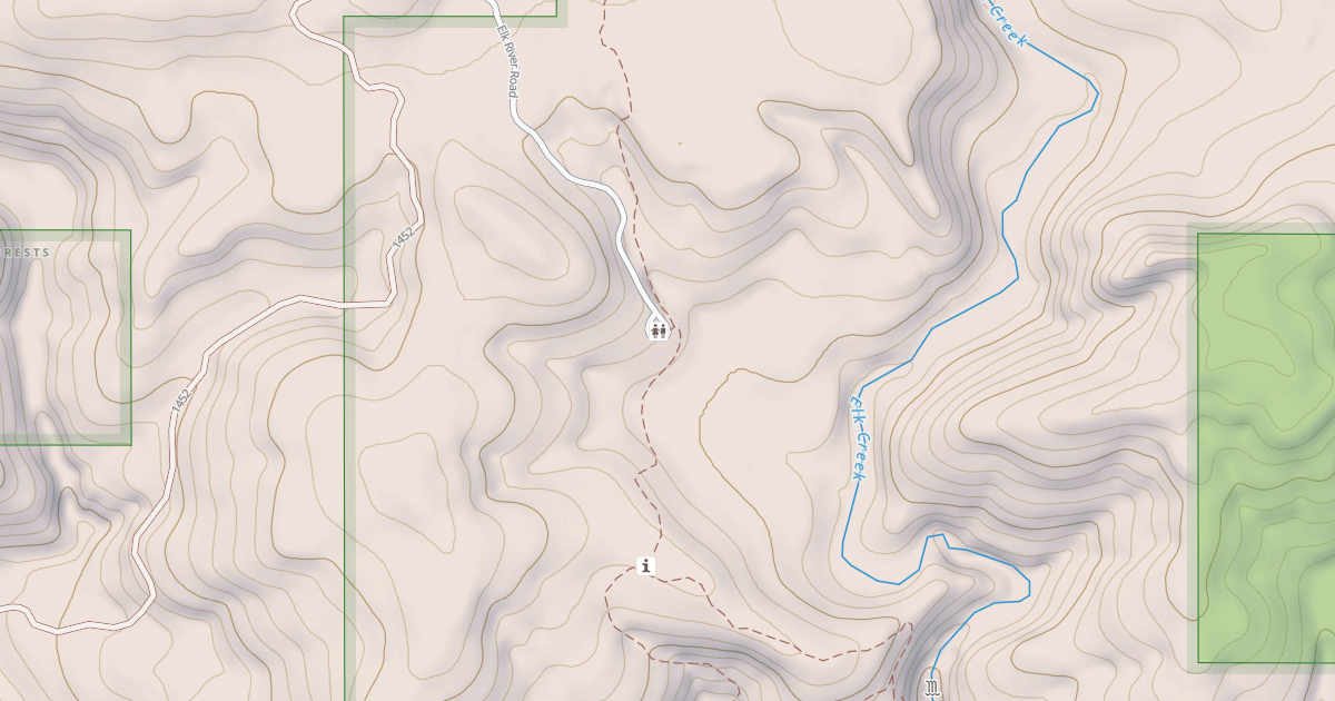 Map preview of ELK CREEK FALLS