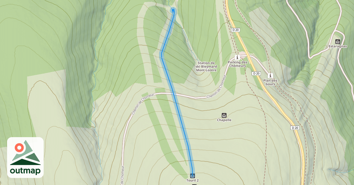 Map of Touril