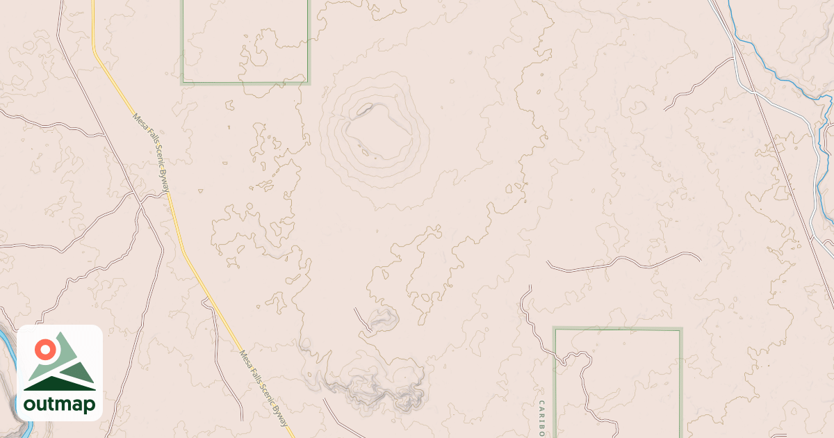 Map of S HATCHERY BUTTE