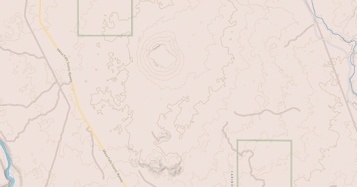 Map preview of S HATCHERY BUTTE