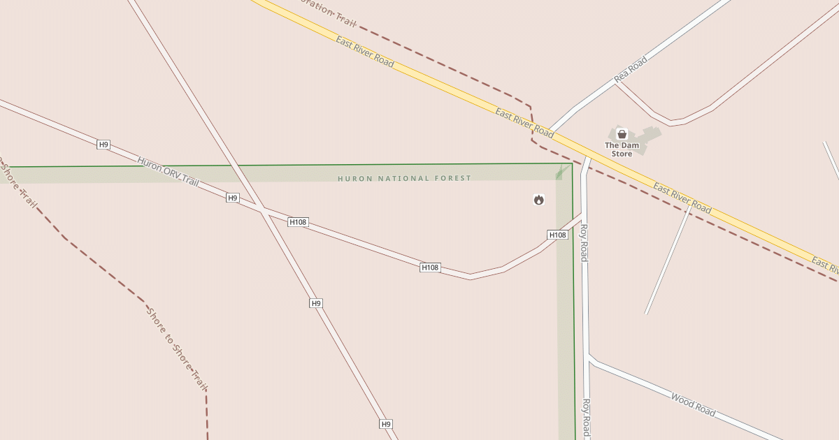 Map preview of Huron Orv, Foote Site Spur