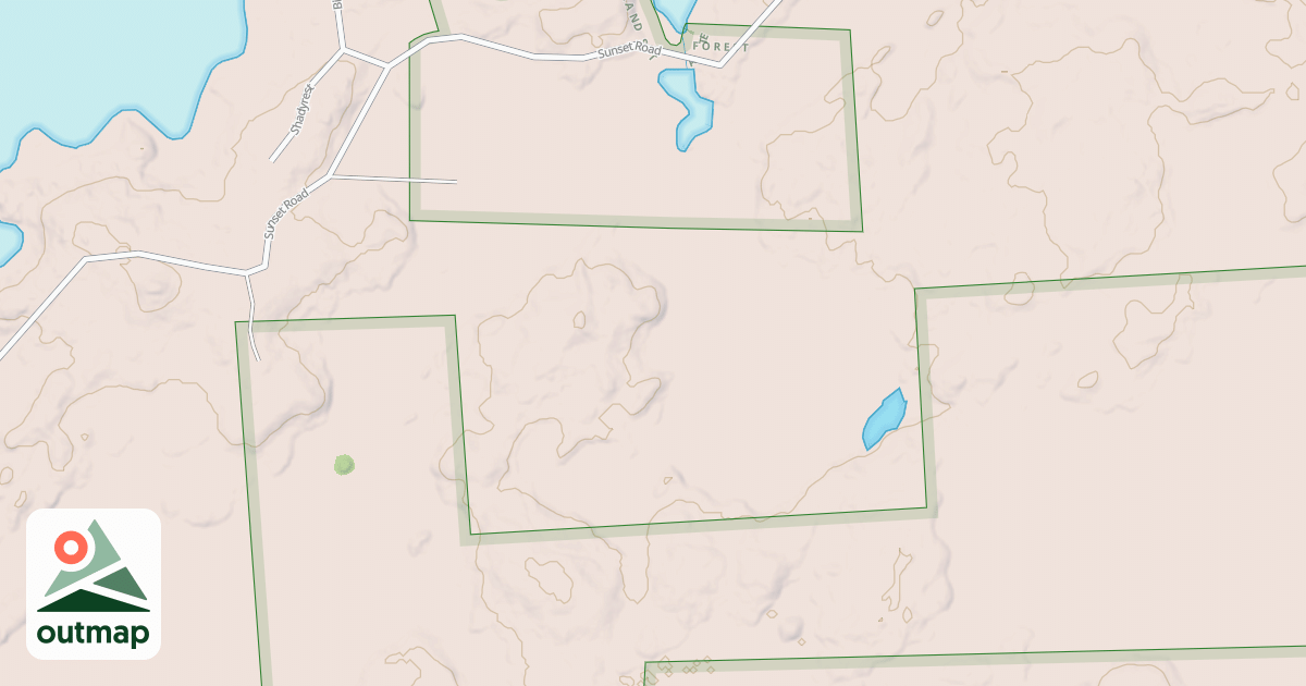 Map of Kawishiwi Triangle Beaver Pond