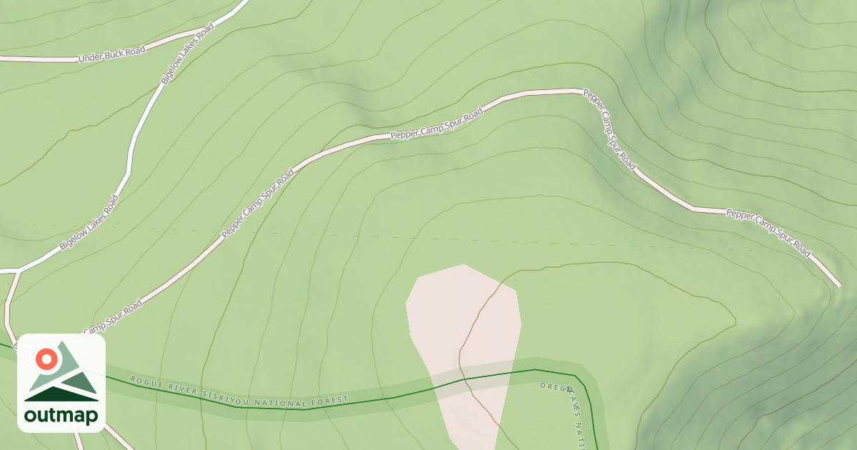 Map of PEPPER CAMP SPUR