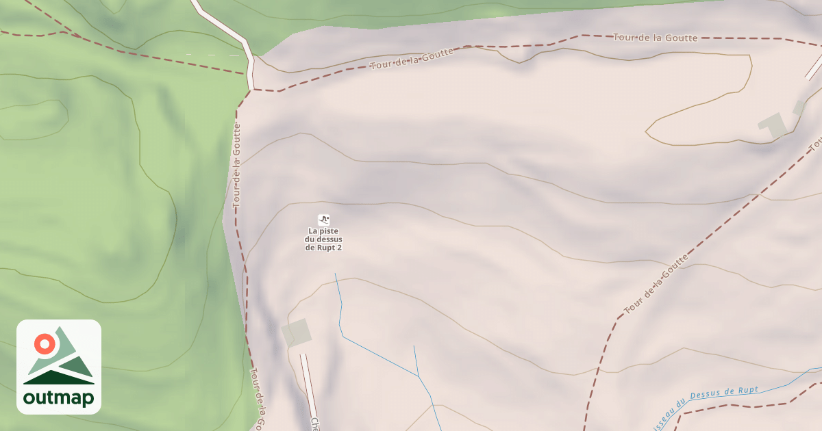 Map of La piste du dessus de Rupt 2