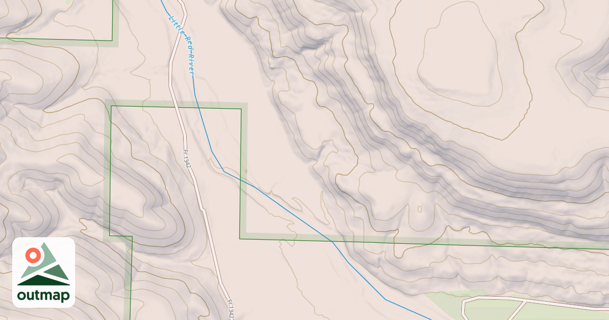 Map of USFS Motor Vehicle Use Map Roads {FC7D1245-E696-420F-AF6B-8F71AEF2381F}